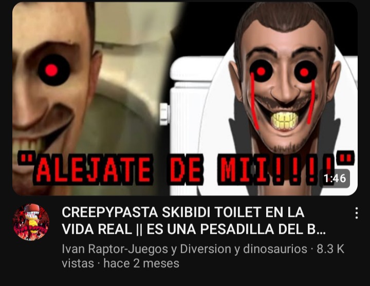 Creepypasta de Skibidi toilet - meme