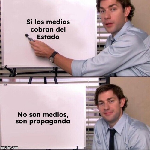 Los medios que cobran del Estado - meme