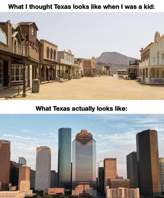 Texas when i was a kid - meme