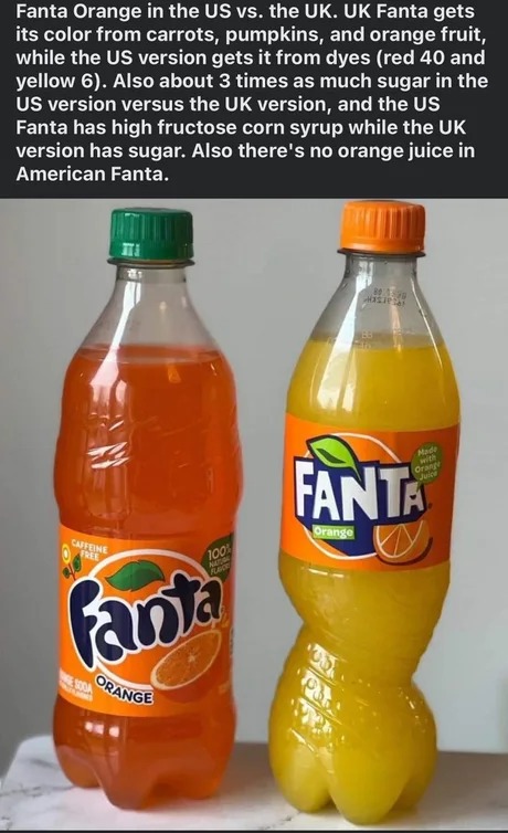 US Fanta vs UK Fanta - meme
