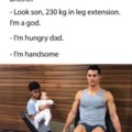 Cristiano Ronaldo as a dad
