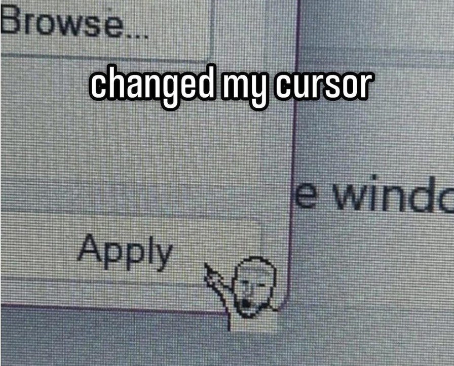 Cambiar el cursor del mouse como si fuera un mod de GTA - meme