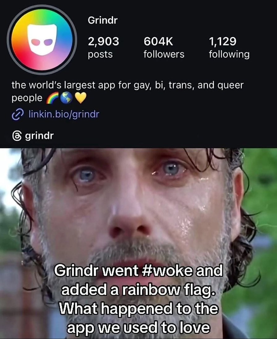 Yet another woke corporation - meme