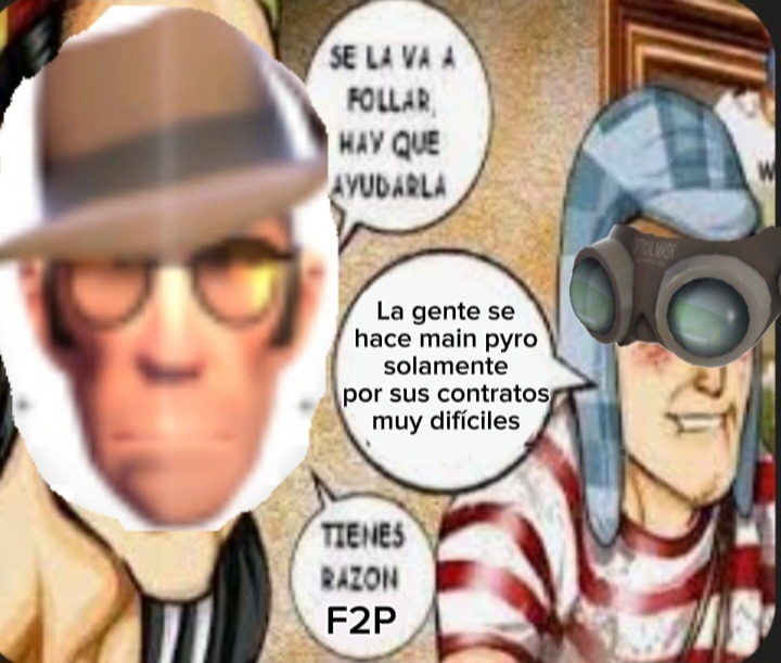 The sniper is a spy! - meme
