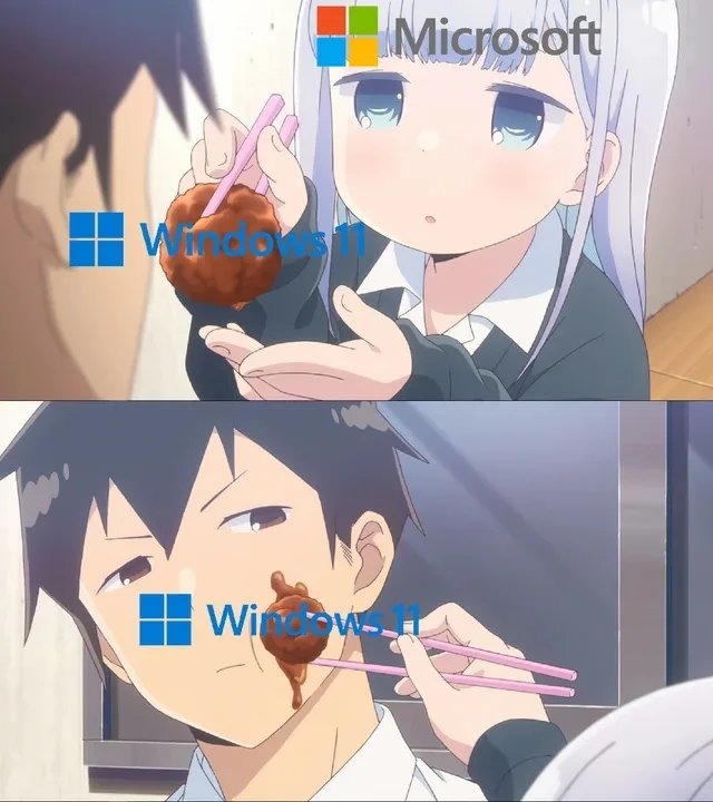 Microsoft be like - meme