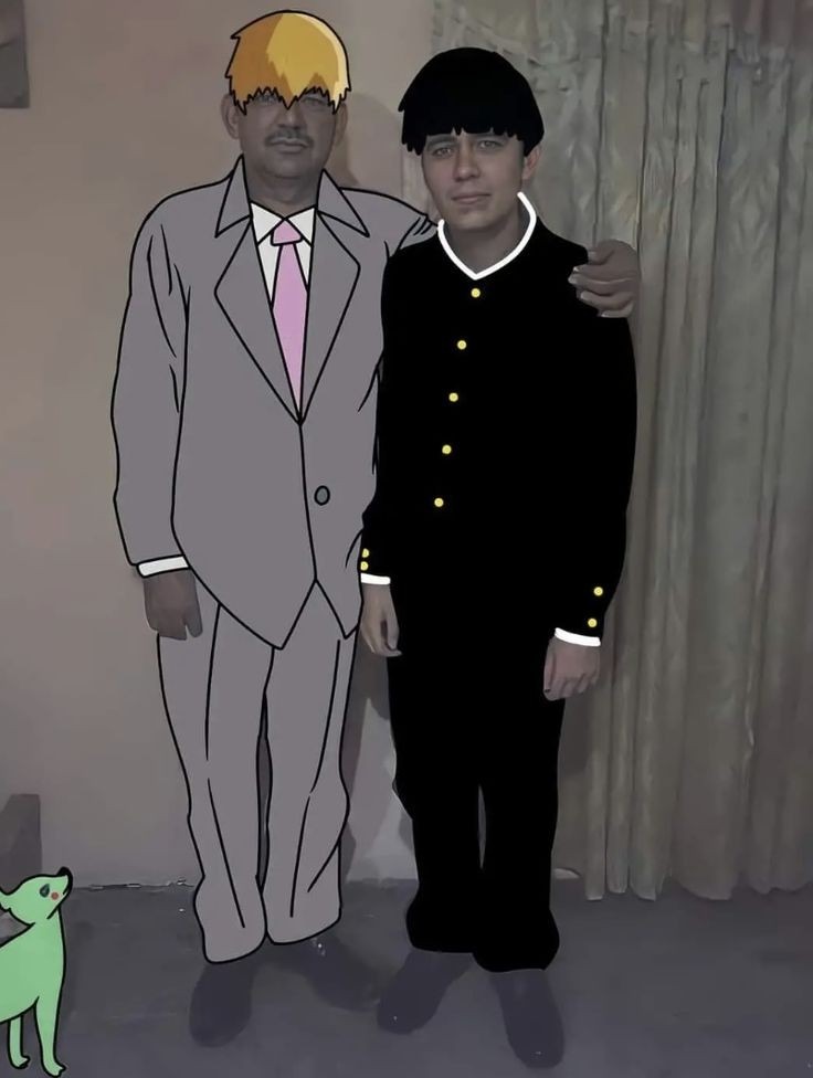 Familia Oficina de Consulta de Espíritus y Talismos de Reigen Arataka - meme