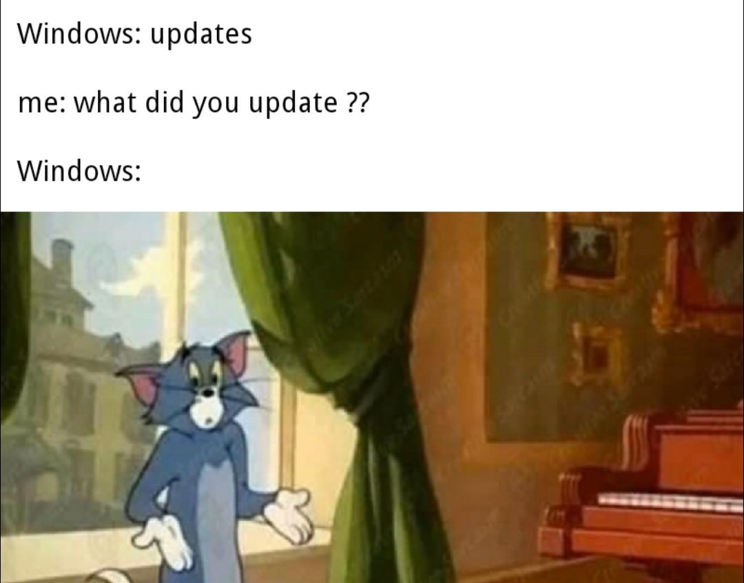 'updates' - meme