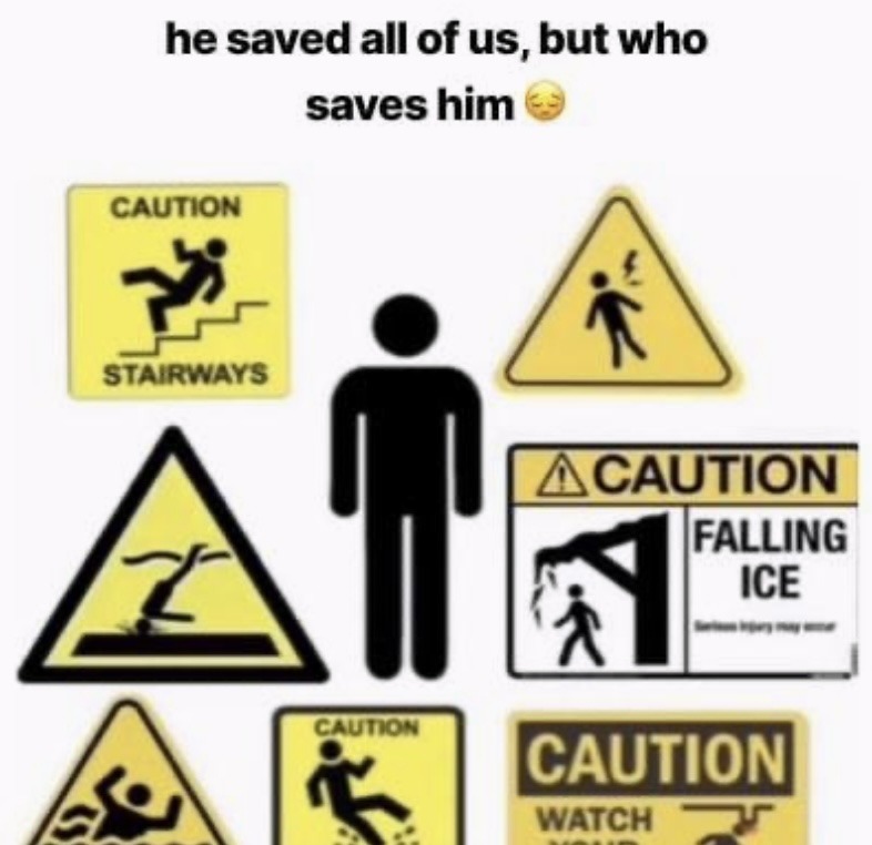 No one cares about him  - meme