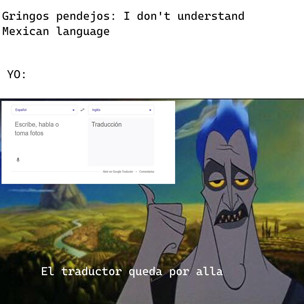 Literalmente vi a esos gringos comentando eso como si su computadora no tuviera traductor - meme