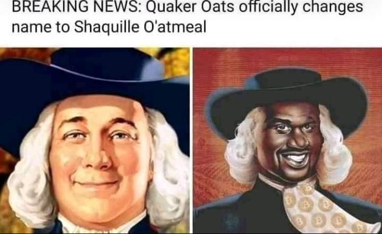 Shaquille oatmeal - meme