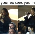 Your ex sees you