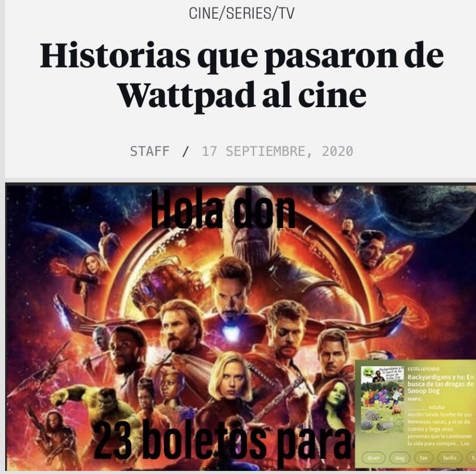 De lo más WTF que te puedes encontrar en Wattpad - meme