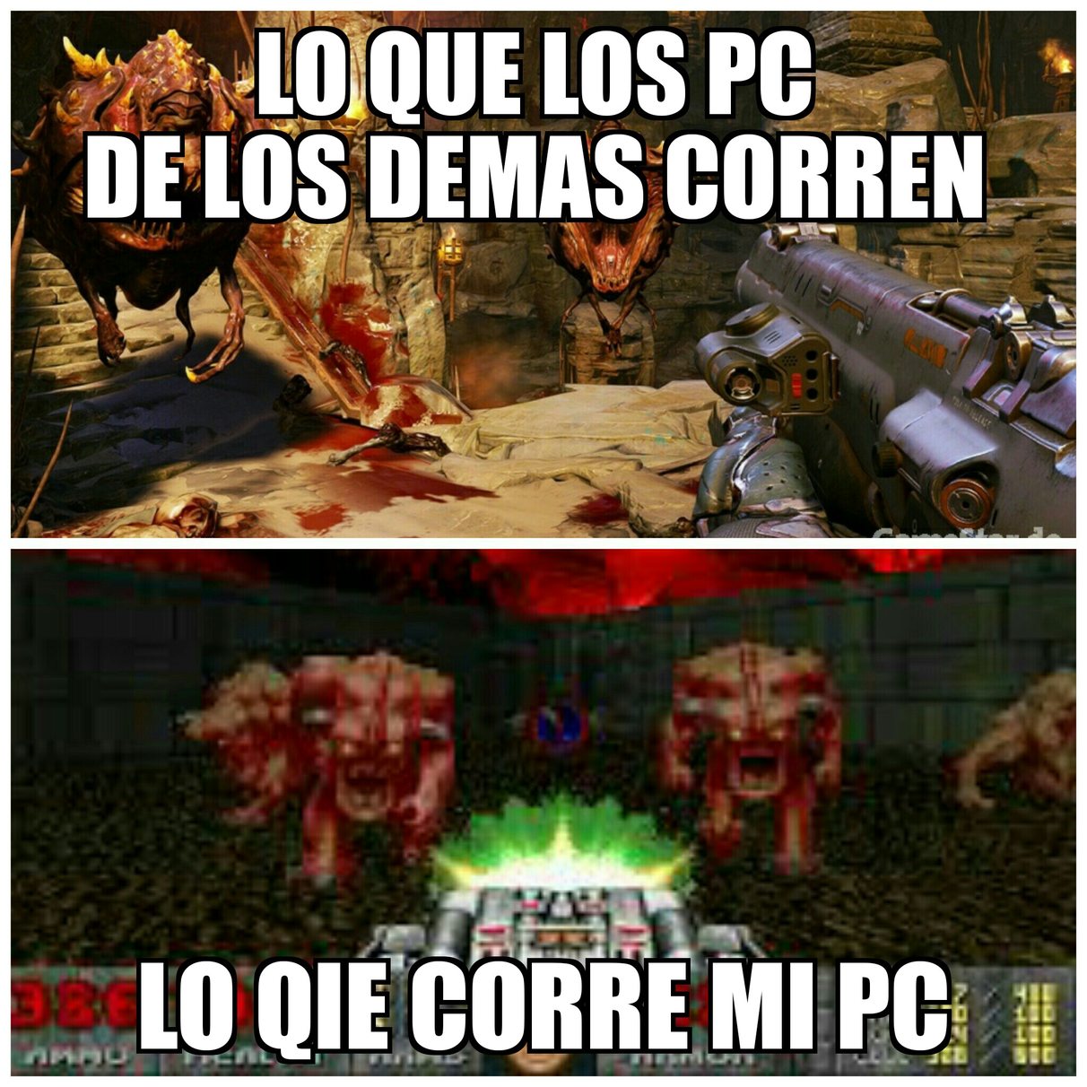 Doom 1 > doom 4 - meme