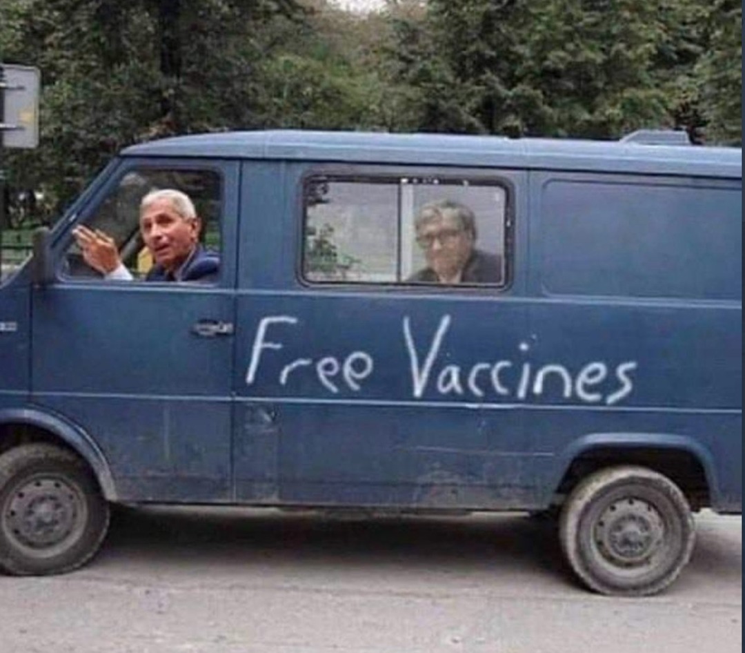 Free vaccines! Come here all you kids! - meme