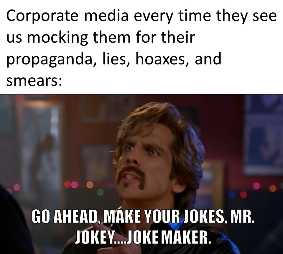 "There's a Good Energy in the Corporate Media Apparatus" - meme