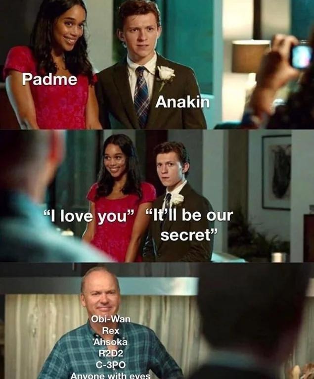 Padme and Anakin - meme