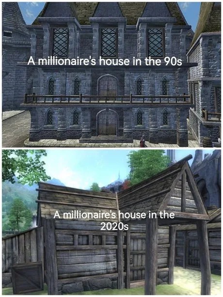 Millionare's houses - meme