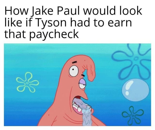 If Tyson actually fought Jake Paul, he'd look like this - meme