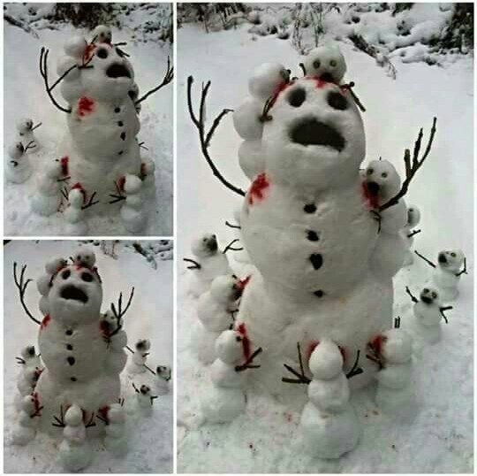 Let there be snow and children's nightmares - meme