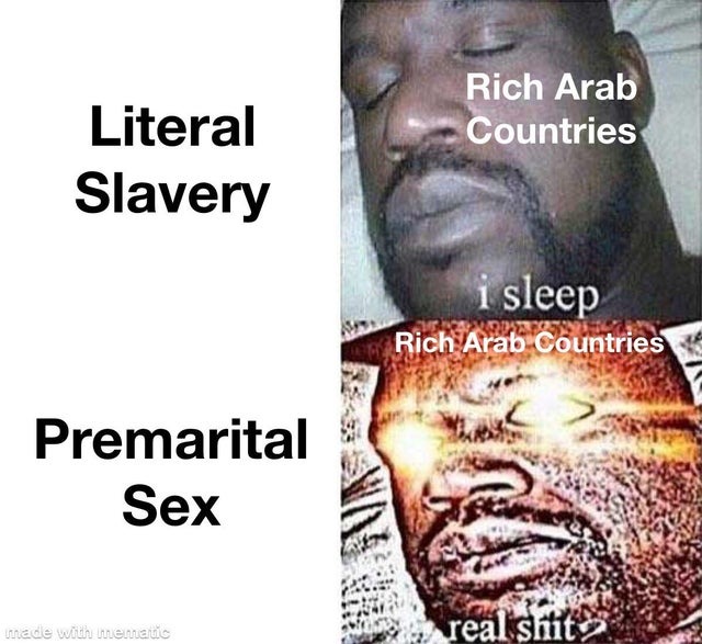 literal slavery - meme