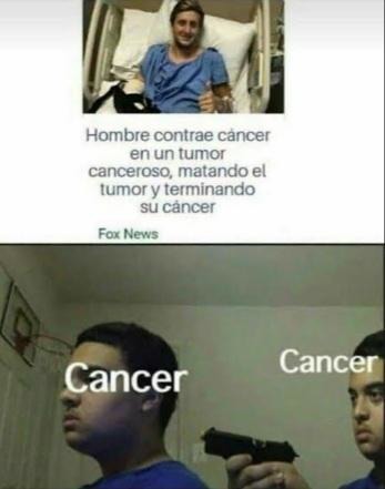 When el cancer te salva del cancer - meme