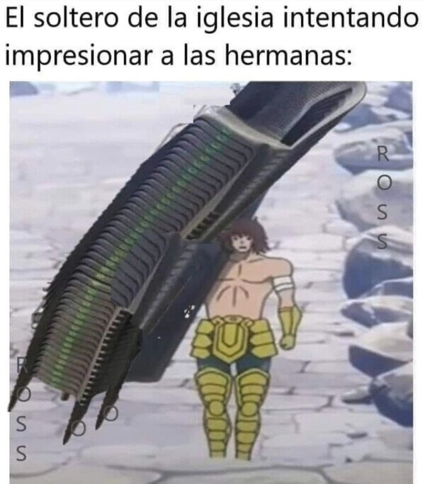 El soltero de la iglesia - meme