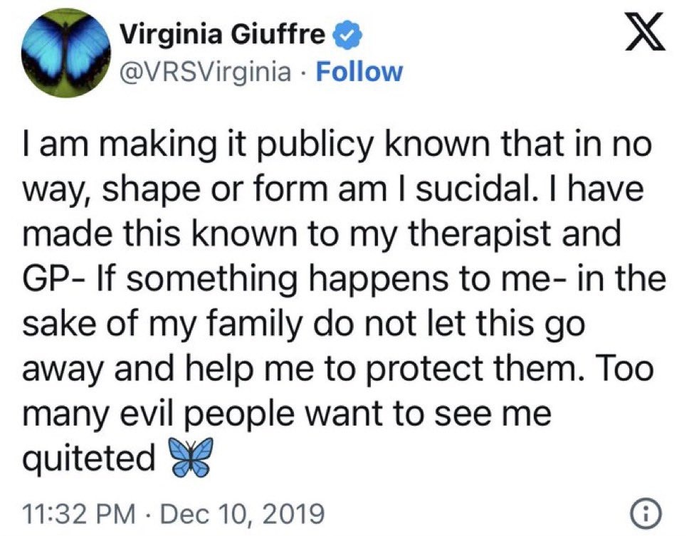 Giuffre "committed suicide" yesterday. How many Epstein witnesses have been Clintoned now? Clintoned? - meme