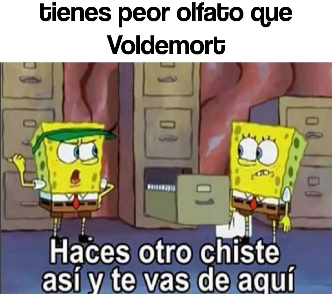 Para quin no entienda Voldemort no tiene nariz - meme