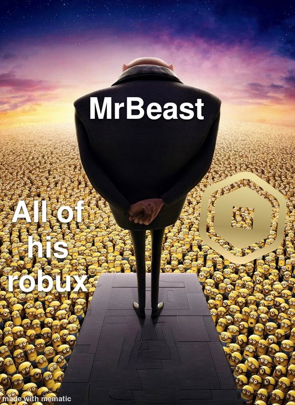 MrBeasts robux - meme