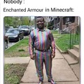 Enchanted Minecraft armour