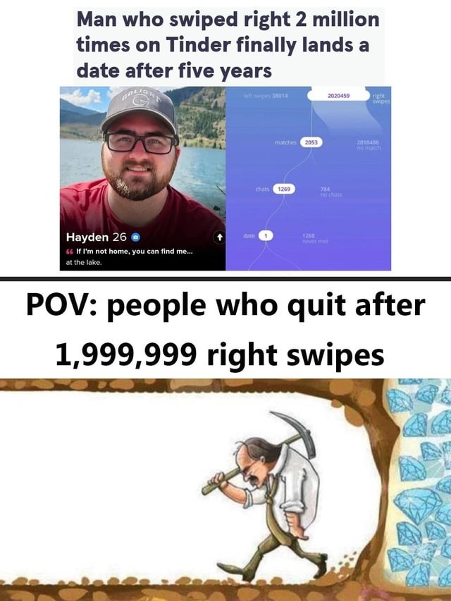 2 million swipes later - meme