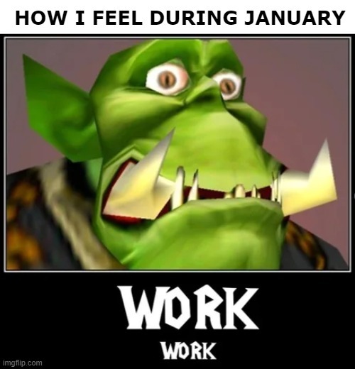 January work meme