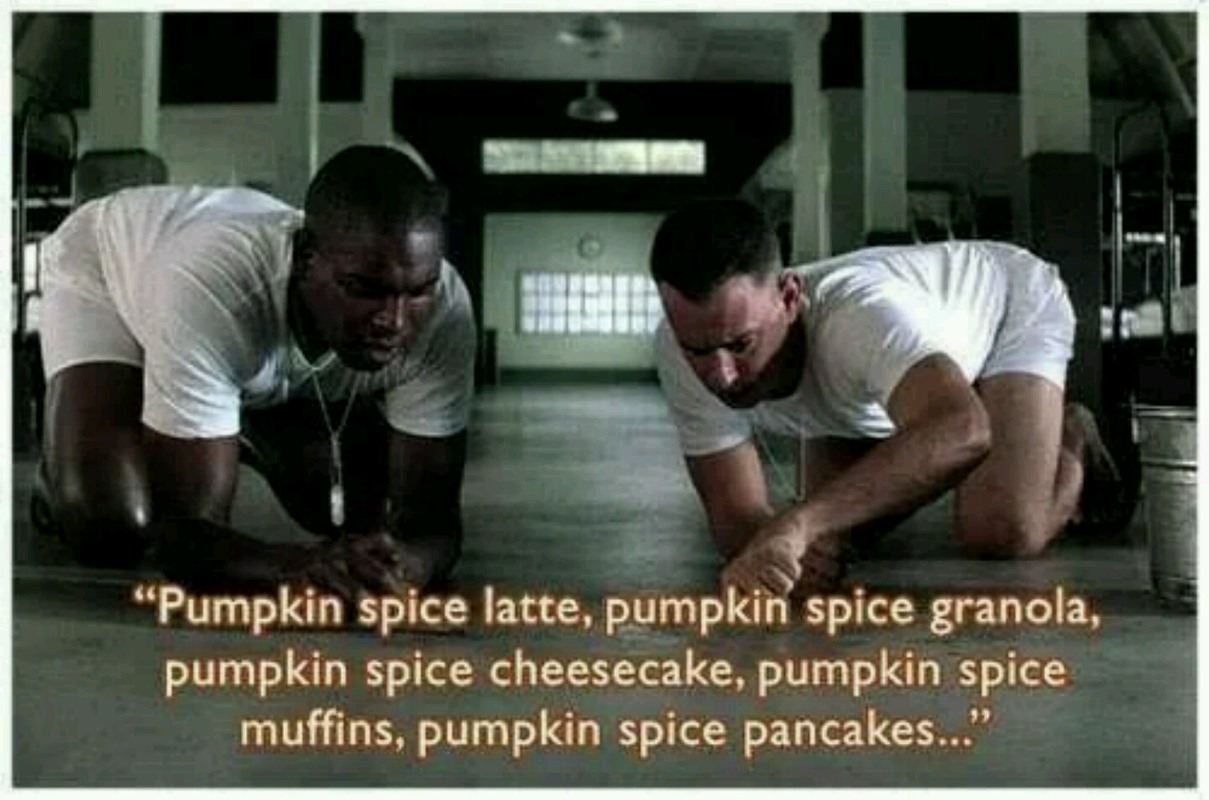 Pumpkin spice is upon us - meme