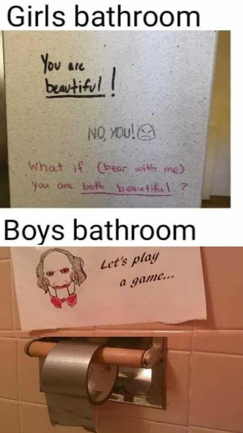 dongs in a bathroom - meme