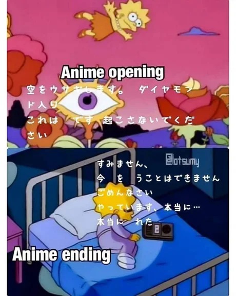 Openings y endings de anime - meme