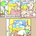 Lizard cheating