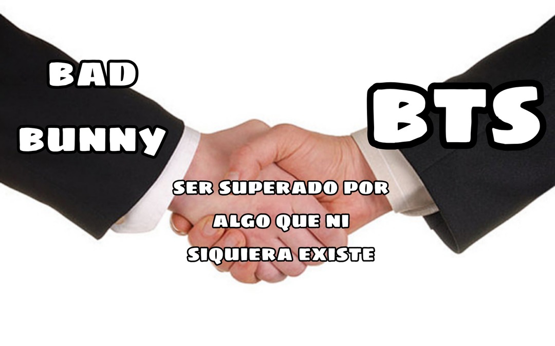 Bad Bunny y BTS - meme