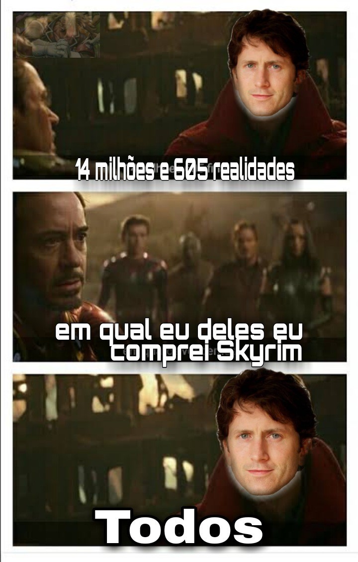 Microsoft comprou skyrim por 7,5bi - meme