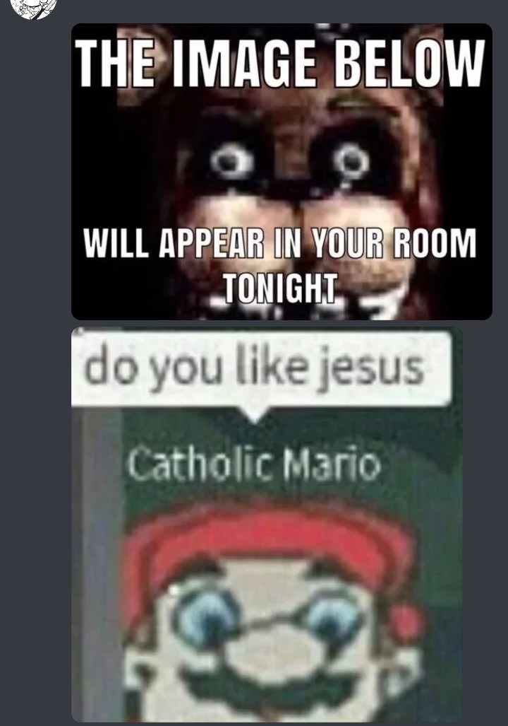 Catholic Mario - meme