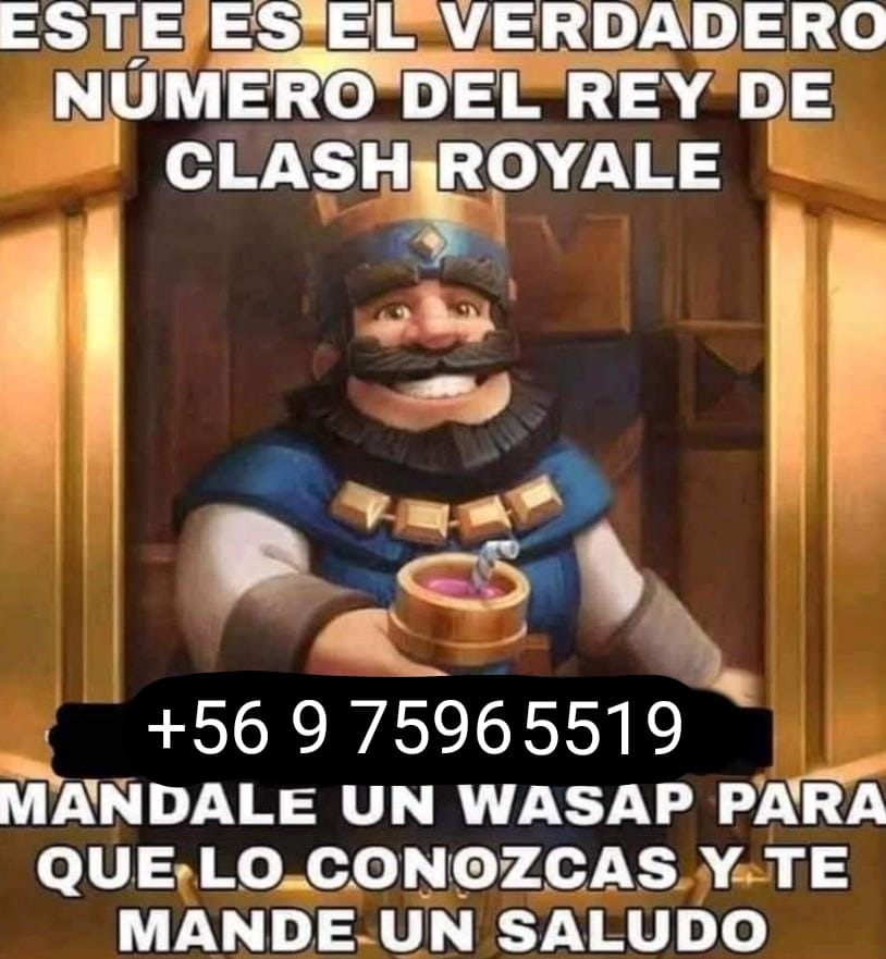 El numero del rey de clash royale - meme