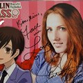 Caitlin Glass Host club autograph to the woman