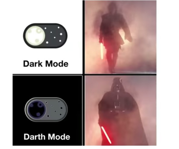 Darth mode - meme