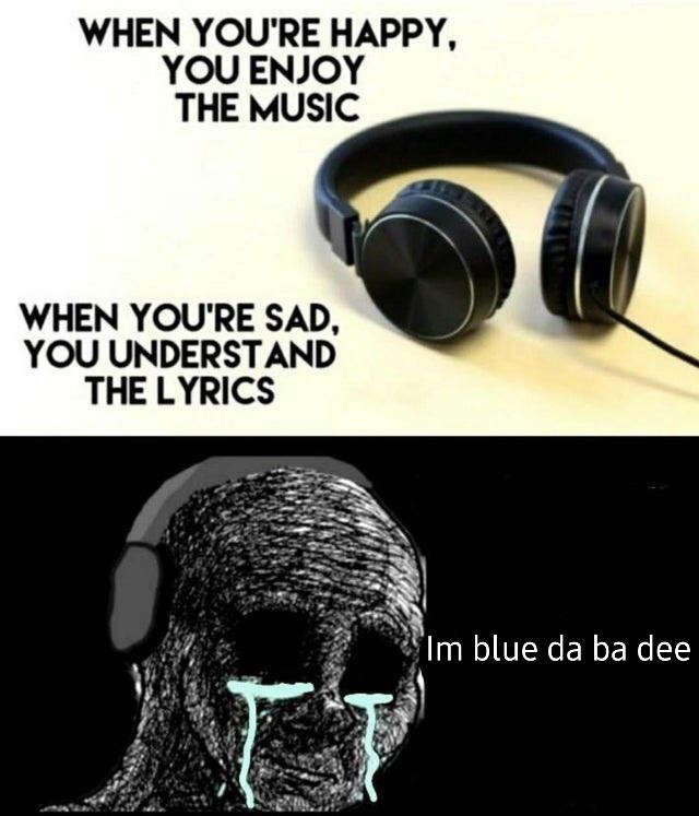 blue man that lives in a blue world his house is blue - meme