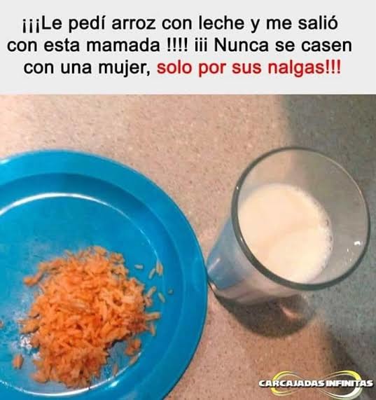 Arroz con leche - meme
