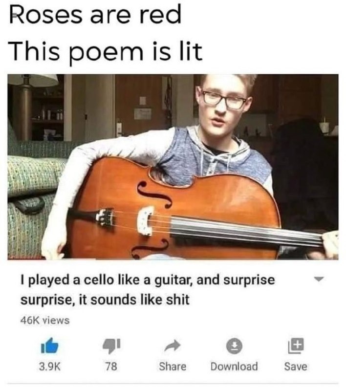 This ain't how you cello bro - meme