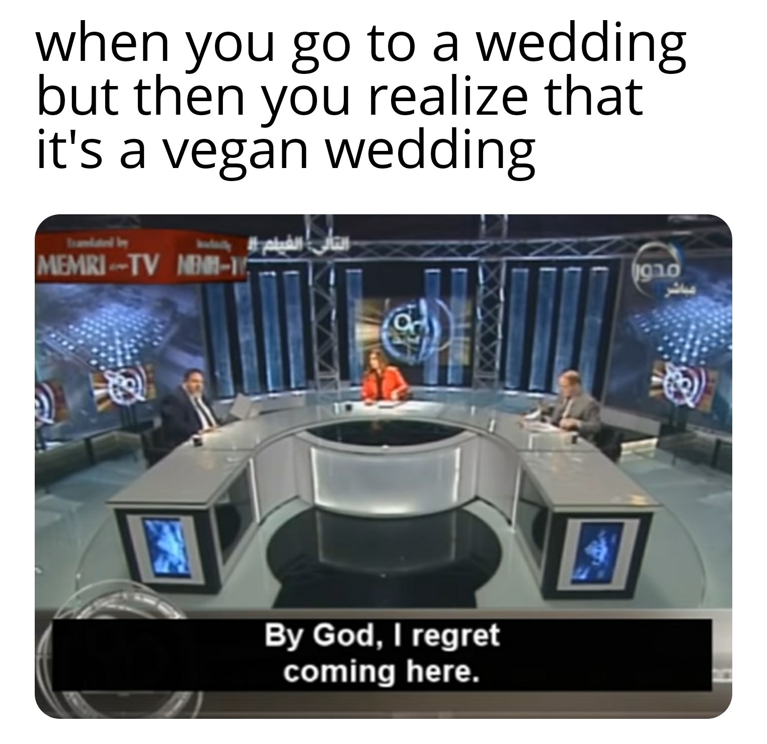 By Allah, all vegans are worse than the Jews - meme