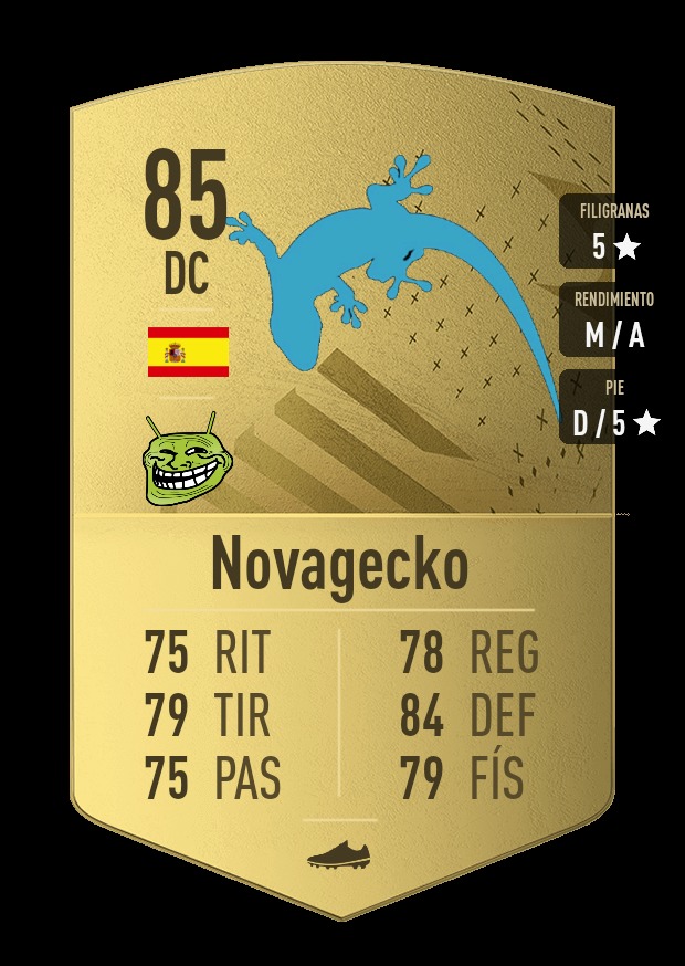 Un nuevo jugador llama Novagecko equipo es Memedroid fútbol