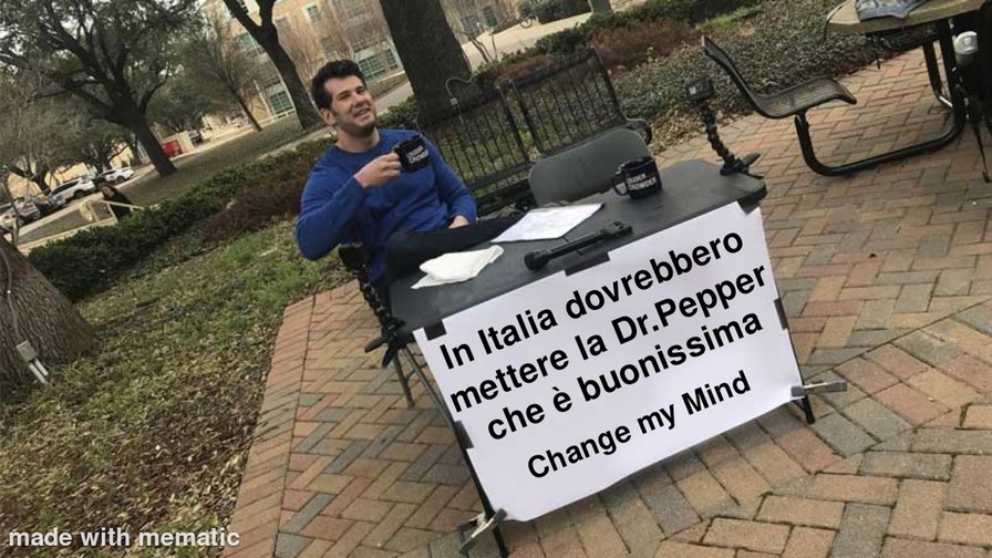 Change My Mind oggi - meme