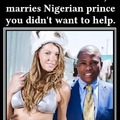 Sexy Russian girl you didn't want to meet, marries Nigerian prince you didn't want to help.