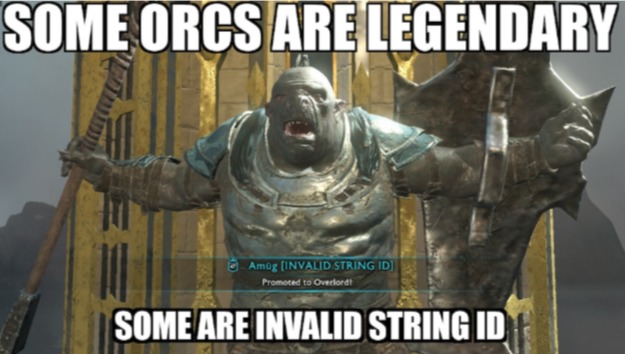 Middle Earth™: SoW meme: Some Orcs Are Legendary...?